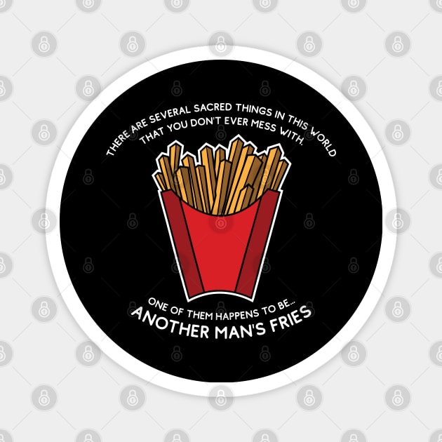 Sacred Fries Magnet by bryankremkau